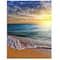 Designart - Layers of Colors on Sunrise Beach - Seascape Canvas Art Print